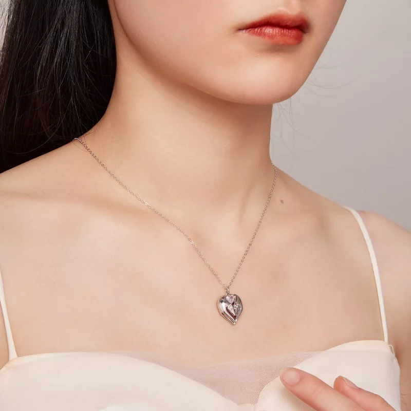 (afbeelding voor) Pandora Stijl Voetafdruk Ketting - SCN497 - Bekijken 8
