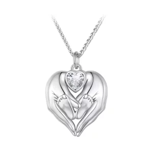 Pandora Stijl Voetafdruk Ketting - SCN497 (afbeelding voor) Pandora Stijl Voetafdruk Ketting - SCN497