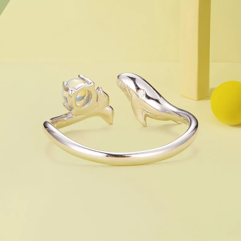 (afbeelding voor) Pandora Stijl Walvis Open Ring - BSR473-E - Bekijken 4