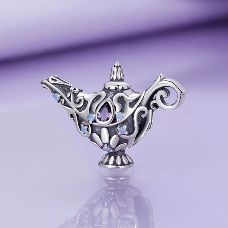 (afbeelding voor) Pandora Stijl Wensende Magische Lamp Bedel - BSC893 - Bekijken 2