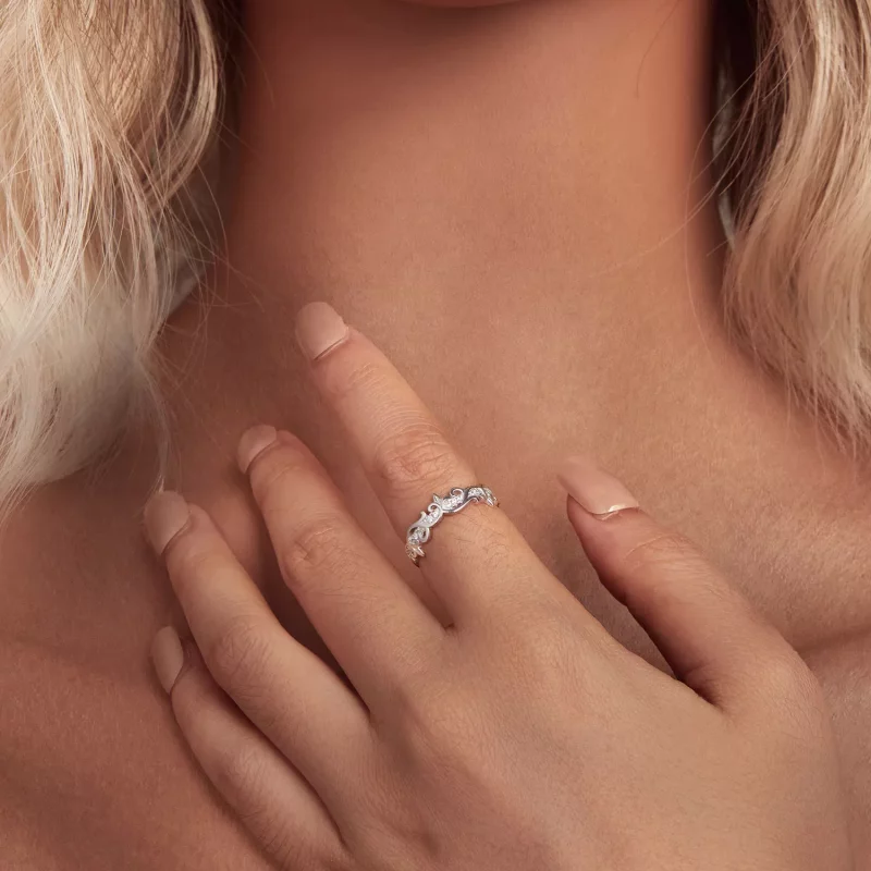 (afbeelding voor) Pandora Stijl Wijnrank Ring - BSR489 - Bekijken 4