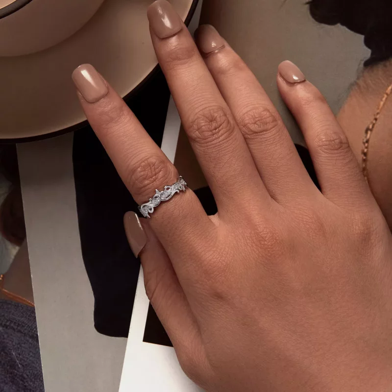 (afbeelding voor) Pandora Stijl Wijnrank Ring - BSR489 - Bekijken 5