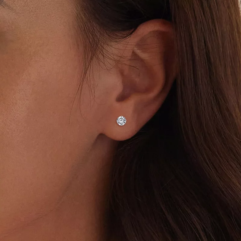 (afbeelding voor) Pandora-stijl Wit Zirkonium Stud Oorbellen - SCE1646-S - Bekijken 6