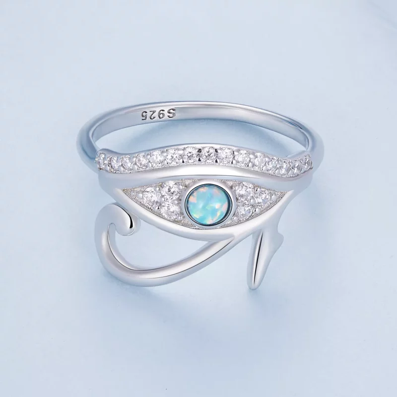 (afbeelding voor) Pandora Stijl Zircon Oog van Horus Ring - BSR403 - Bekijken 3