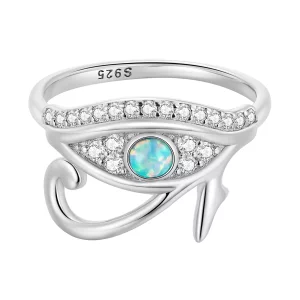 Pandora Stijl Zircon Oog van Horus Ring - BSR403 (afbeelding voor) Pandora Stijl Zircon Oog van Horus Ring - BSR403