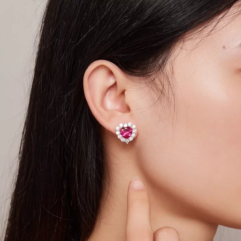(afbeelding voor) Pandora-stijl Zirkonia Liefdesstuds Oorbellen - SCE1577 - Bekijken 7