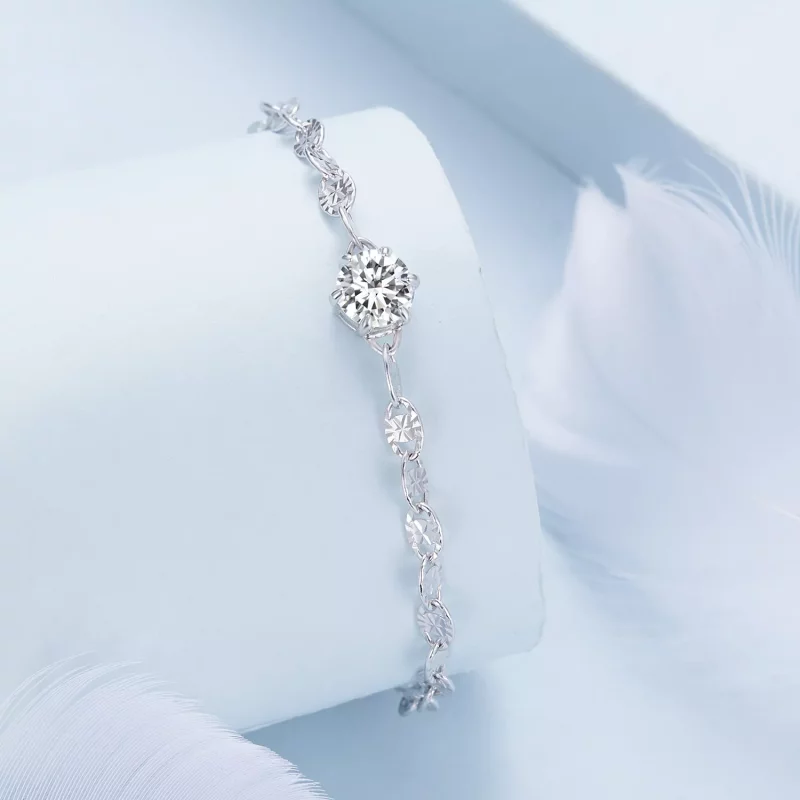 (afbeelding voor) Pandora Stijl Zirkoon Fijne Sprankelende Kettingarmband - BSB142 - Bekijken 2