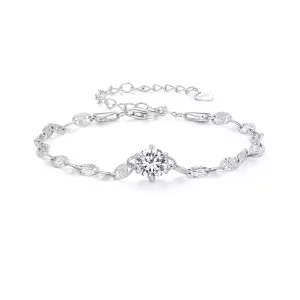 Pandora Stijl Zirkoon Fijne Sprankelende Kettingarmband - BSB142 (afbeelding voor) Pandora Stijl Zirkoon Fijne Sprankelende Kettingarmband - BSB142