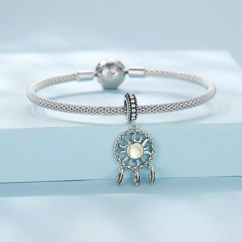 (afbeelding voor) Pandora-stijl Zon Dromenvanger Hanger - SCC2593 - Bekijken 3