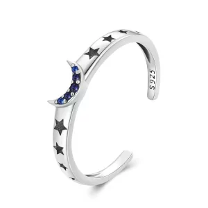 Pandora Stijl Zon, Maan en Sterren Koppelring - BSR490-E (afbeelding voor) Pandora Stijl Zon, Maan en Sterren Koppelring - BSR490-E