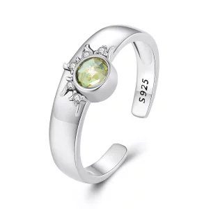 Pandora-stijl Zon, Maan en Sterren Stelring - BSR491-E (afbeelding voor) Pandora-stijl Zon, Maan en Sterren Stelring - BSR491-E