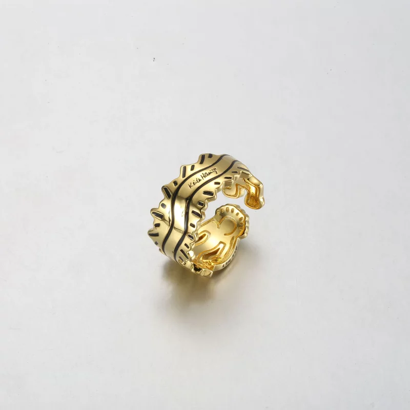 (afbeelding voor) Keith Haring™ x Pandora Wavy Figure Open Ring - 162226C01 - Bekijken 2
