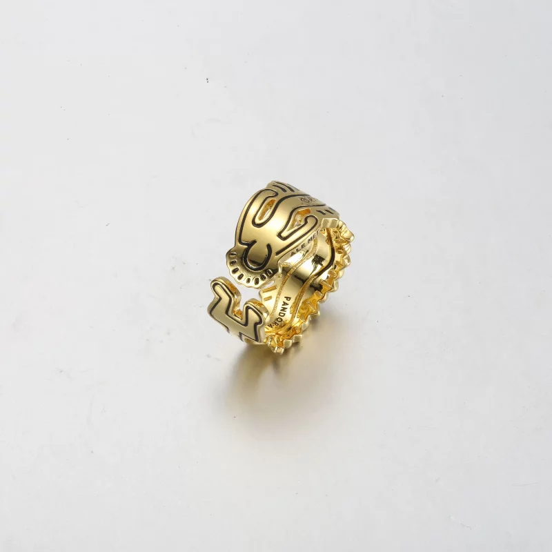(afbeelding voor) Keith Haring™ x Pandora Wavy Figure Open Ring - 162226C01 - Bekijken 4