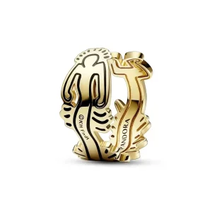 Keith Haring™ x Pandora Wavy Figure Open Ring - 162226C01 (afbeelding voor) Keith Haring™ x Pandora Wavy Figure Open Ring - 162226C01