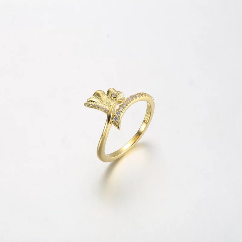 (afbeelding voor) Pandora Ginkgo 14k 镀金戒指 - 162444C01 - Bekijken 2