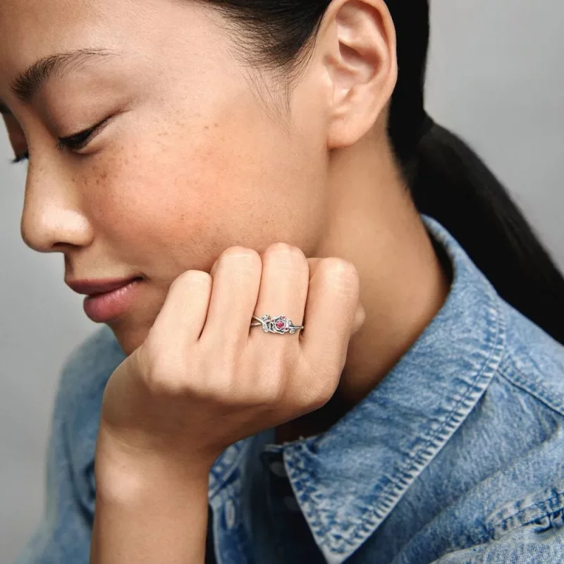 (afbeelding voor) Pandora Disney Belle en het Beeld Roos Ring - 190017C01 - Bekijken 6