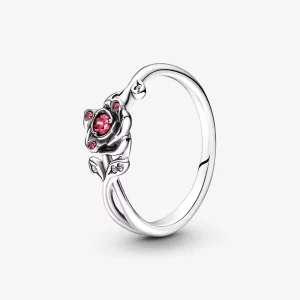 Pandora Disney Belle en het Beeld Roos Ring - 190017C01 (afbeelding voor) Pandora Disney Belle en het Beeld Roos Ring - 190017C01