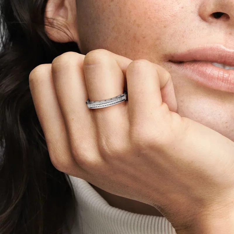 (afbeelding voor) Pandora Signature I-D Pavé Ring - 192283C01 - Bekijken 6
