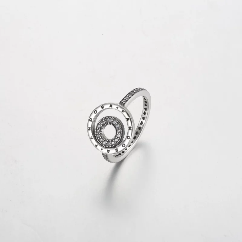 (afbeelding voor) Pandora Signature Logo Circles Pavé Ring - 192316C01 - Bekijken 2
