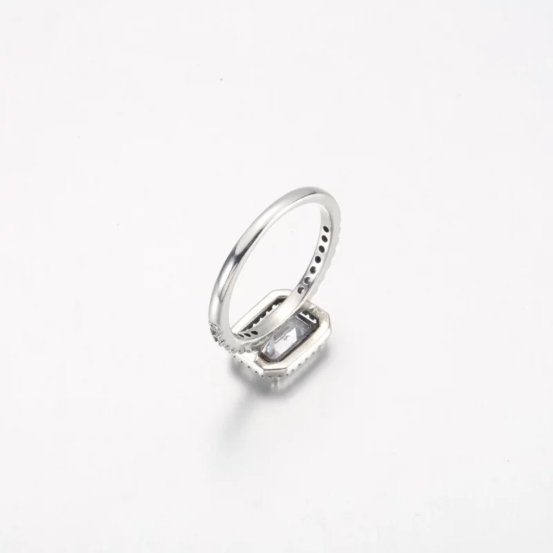 (afbeelding voor) Pandora Rechthoekige Sparkling Halo Ring - 192391C01 - Bekijken 5