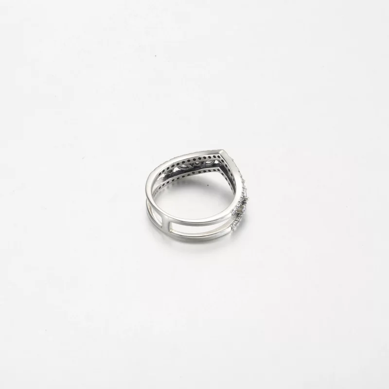 (afbeelding voor) Pandora Sparkling Marquise Double Wishbone Ring - 199095C01 - Bekijken 4