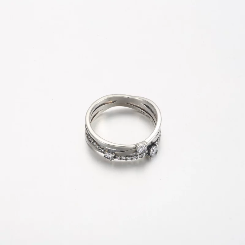 (afbeelding voor) Pandora Sparkling Triple Band Ring - 199400C01 - Bekijken 3