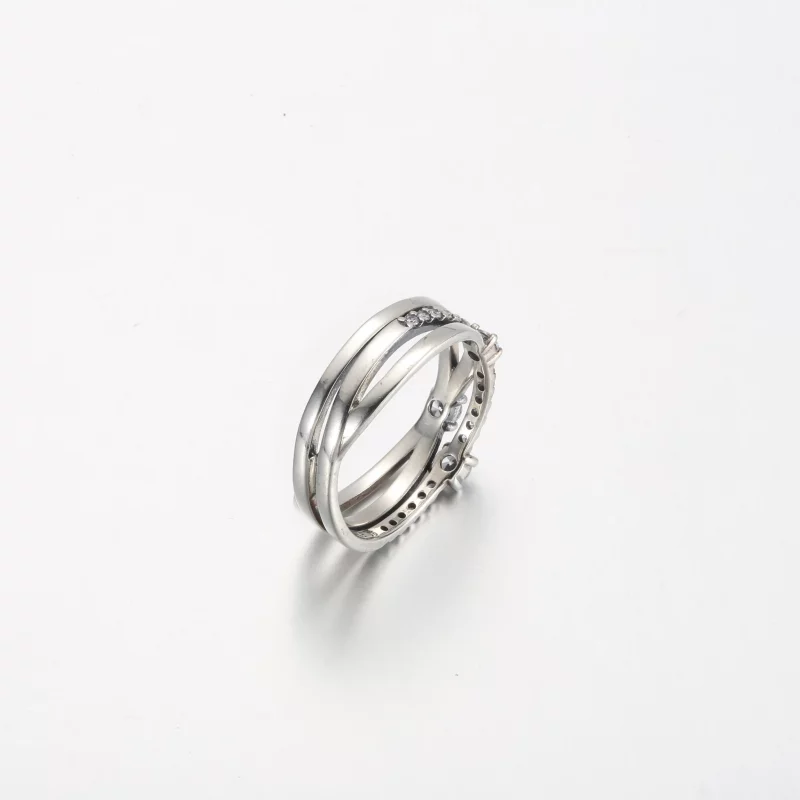 (afbeelding voor) Pandora Sparkling Triple Band Ring - 199400C01 - Bekijken 4