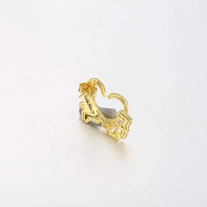 (afbeelding voor) Keith Haring™ x Pandora Walking Heart Stud Oorbel - 262221C01 - Bekijken 3