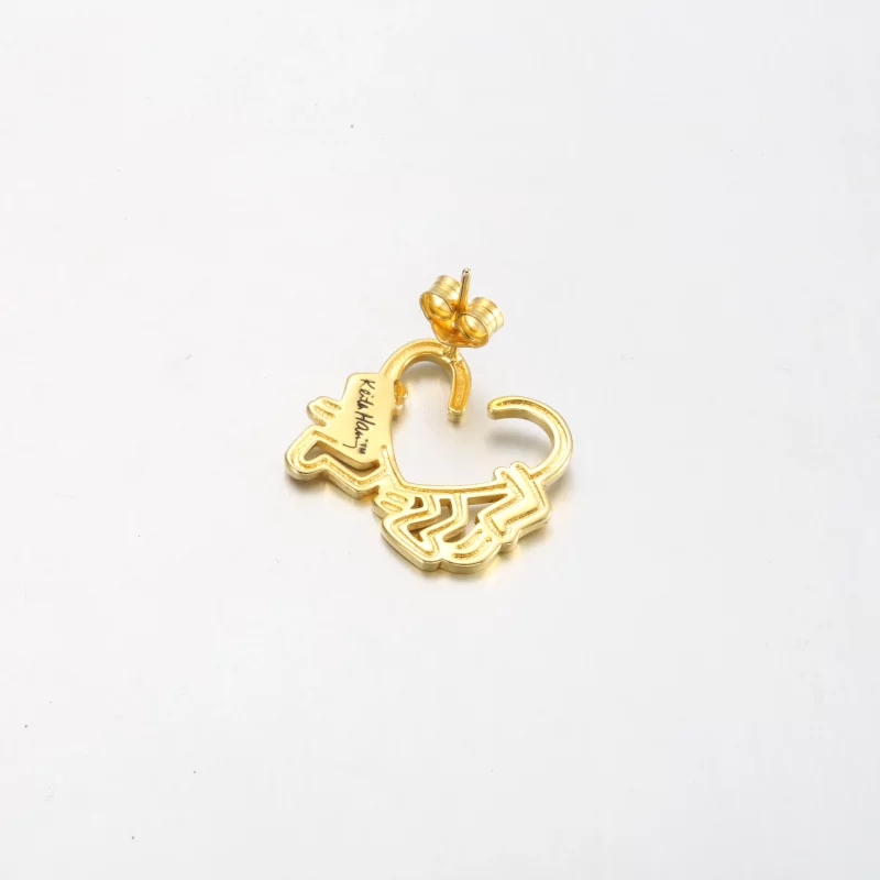 (afbeelding voor) Keith Haring™ x Pandora Walking Heart Stud Oorbel - 262221C01 - Bekijken 4
