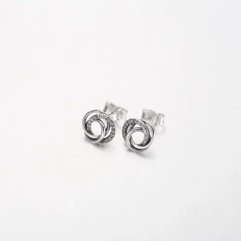 (afbeelding voor) Pandora Family Always Encircled Stud-oorbellen - 291076C01 - Bekijken 2