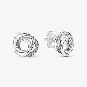 Pandora Family Always Encircled Stud-oorbellen - 291076C01 (afbeelding voor) Pandora Family Always Encircled Stud-oorbellen - 291076C01