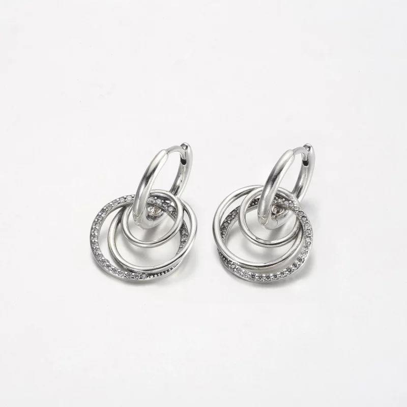 (afbeelding voor) Pandora Family Always Encircled Oorbellen - 291156C01 - Bekijken 2