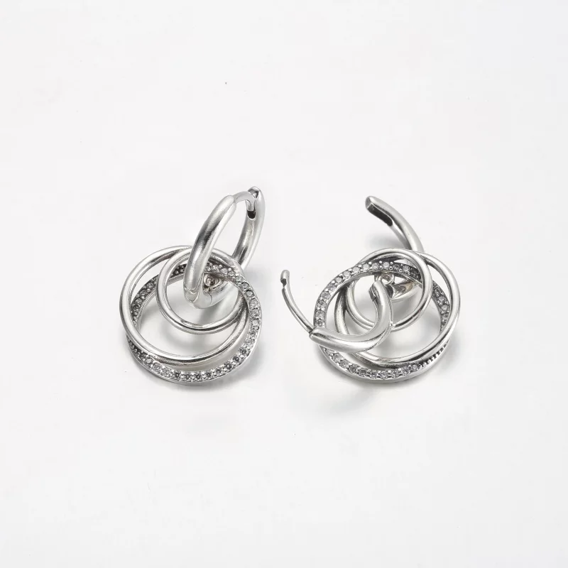 (afbeelding voor) Pandora Family Always Encircled Oorbellen - 291156C01 - Bekijken 4