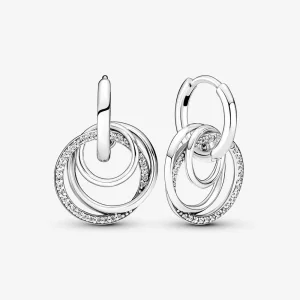 Pandora Family Always Encircled Oorbellen - 291156C01 (afbeelding voor) Pandora Family Always Encircled Oorbellen - 291156C01
