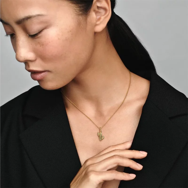 (afbeelding voor) Pandora Sparkling Desert Cactus Pendant - 361687C01 - Bekijken 5