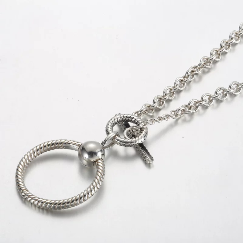 (afbeelding voor) Pandora Moments O Pendant T-bar Ketting - 391157C00 - Bekijken 3