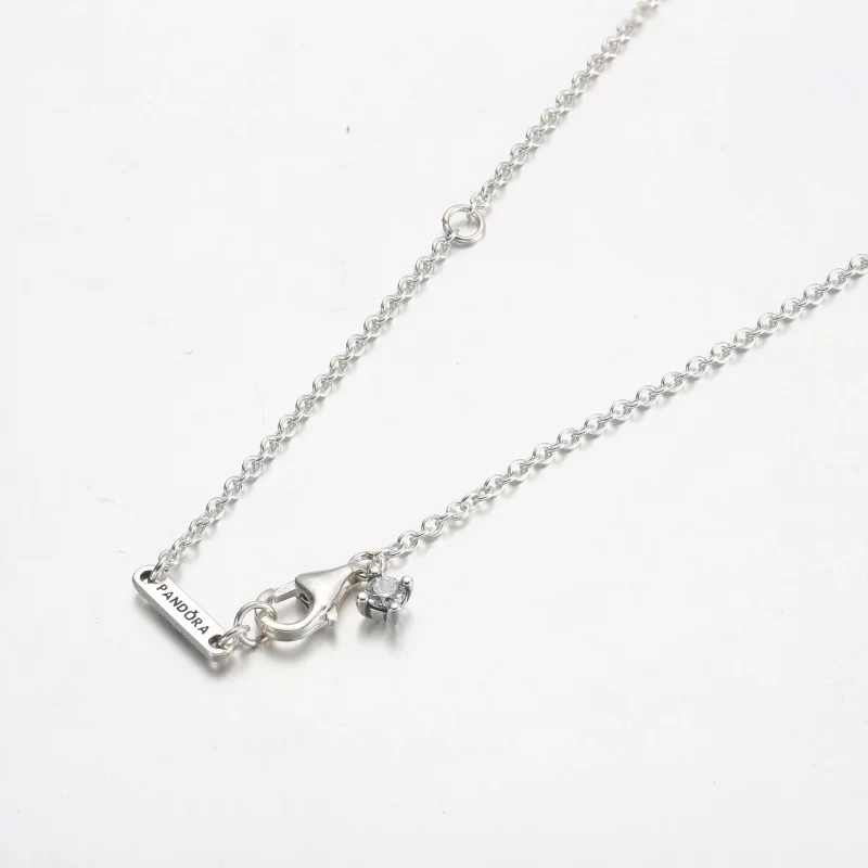 (afbeelding voor) Pandora Double Heart Pendant Sparkling Collier Ketting - 391229C01 - Bekijken 4