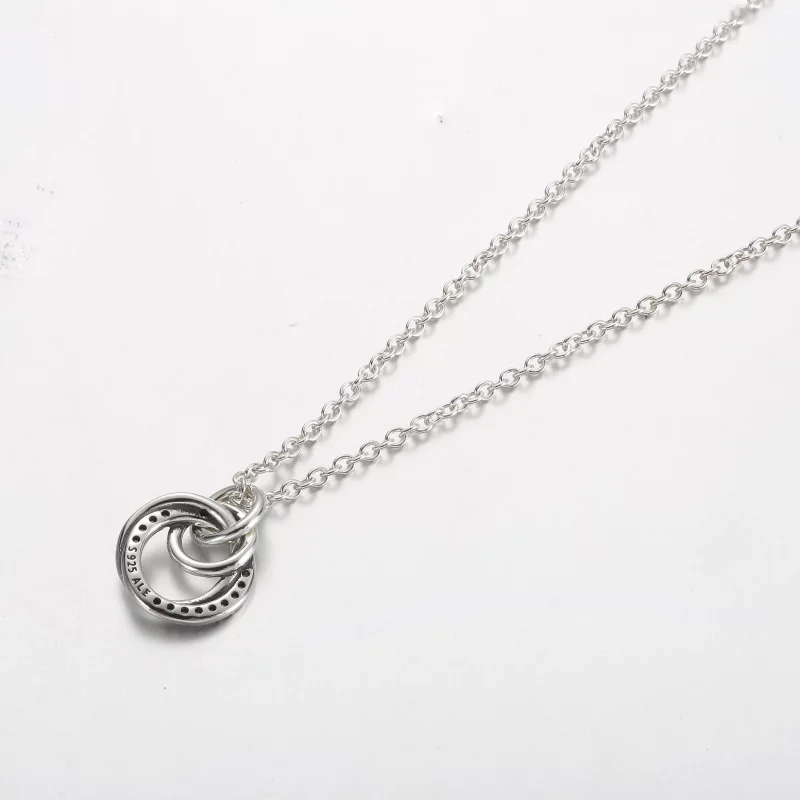 (afbeelding voor) Pandora Familie Altijd Omarmd Pendant Ketting - 391455C01 - Bekijken 3
