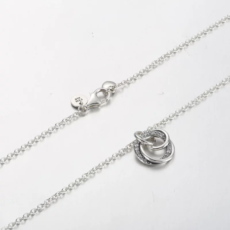 (afbeelding voor) Pandora Familie Altijd Omarmd Pendant Ketting - 391455C01 - Bekijken 5