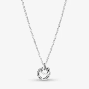 Pandora Familie Altijd Omarmd Pendant Ketting - 391455C01 (afbeelding voor) Pandora Familie Altijd Omarmd Pendant Ketting - 391455C01