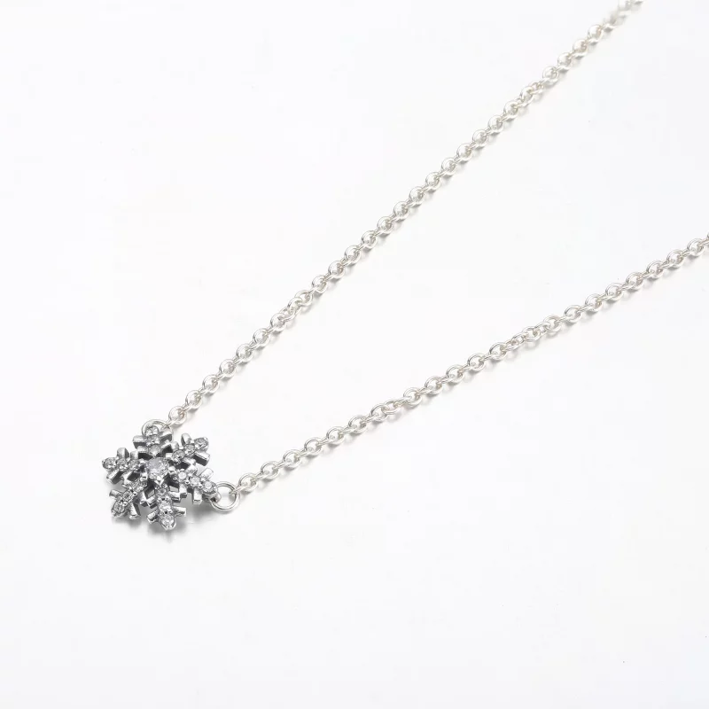 (afbeelding voor) Pandora Sparkling Snowflake Pendant Necklace - 392371C01 - Bekijken 2