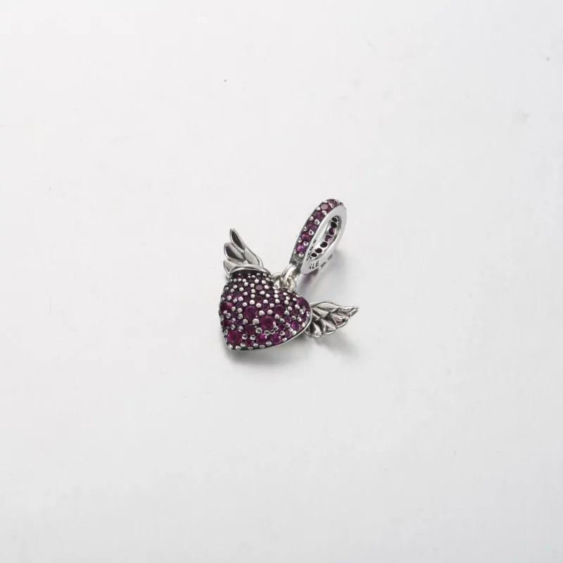 (afbeelding voor) Pandora Pavé Hart en Engelenvleugels Ketting - 398505C01 - Bekijken 2