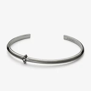 Pandora Sparkling Star Open Bangle - 542767C01 (afbeelding voor) Pandora Sparkling Star Open Bangle - 542767C01