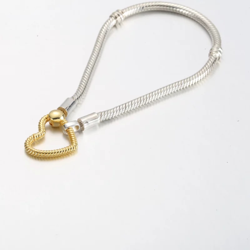 (afbeelding voor) Pandora Moments Hartsluiting Slangenketting Armband - 569539C00 - Bekijken 5