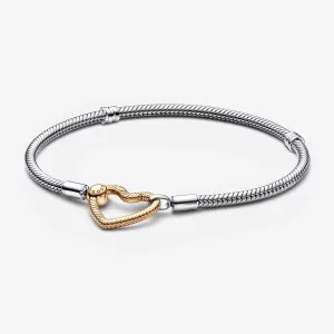 (afbeelding voor) Pandora Moments Hartsluiting Slangenketting Armband - 569539C00