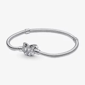 (afbeelding voor) Pandora Moments Vlindersluiting Slangenkettinkje Armband - 590782C01