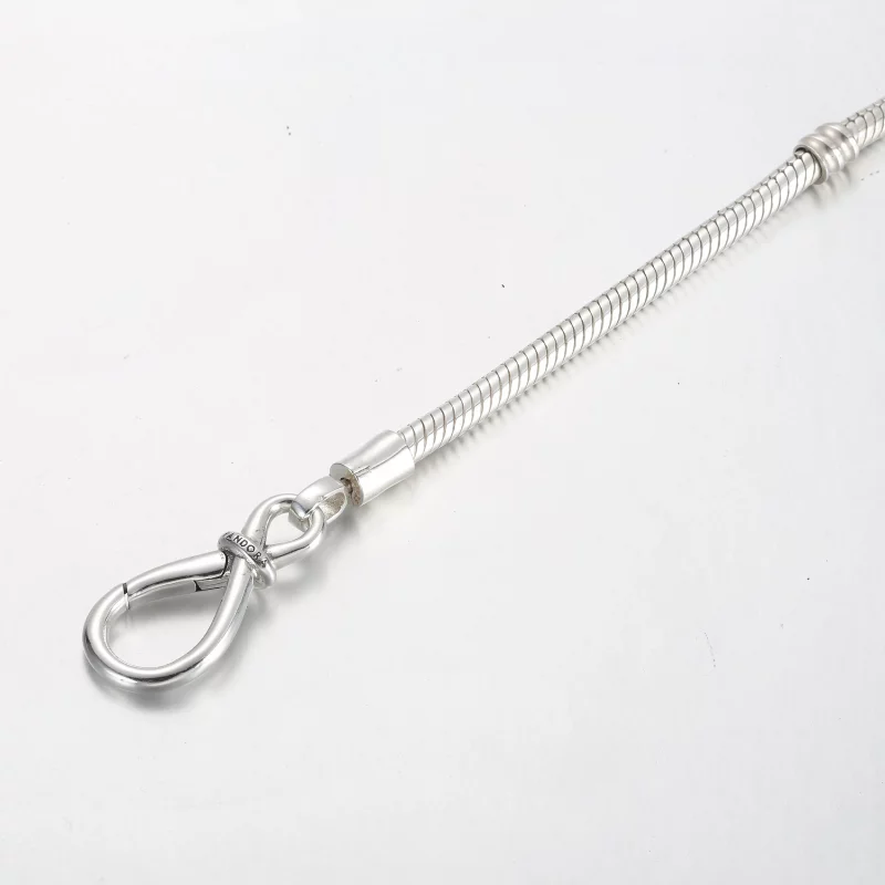 (afbeelding voor) Pandora Moments Oneindigheidsknoop Slangenketting Armband - 590792C00 - Bekijken 5