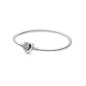 Pandora Moments Entwined Infinite Hearts Sluiting Armband - 591064C01 (afbeelding voor) Pandora Moments Entwined Infinite Hearts Sluiting Armband - 591064C01