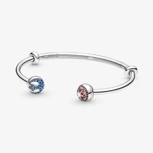 Pandora Moments Star Wars™ Licht & Duistere Kant Logo Open Armband - 591139C01 (afbeelding voor) Pandora Moments Star Wars™ Licht & Duistere Kant Logo Open Armband - 591139C01