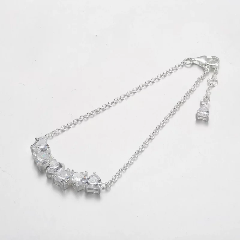 (afbeelding voor) Pandora Sparkling Endless Hearts Kettingarmband - 591162C01 - Bekijken 4